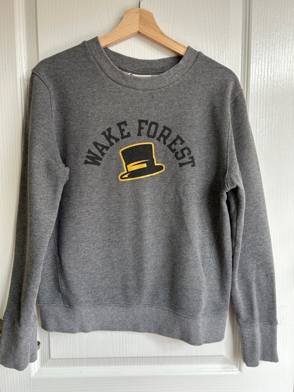 Champion Gray Wake Forest Crewneck